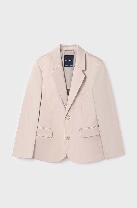 Παιδικό σακάκι Mayoral χρώμα: μπεζ