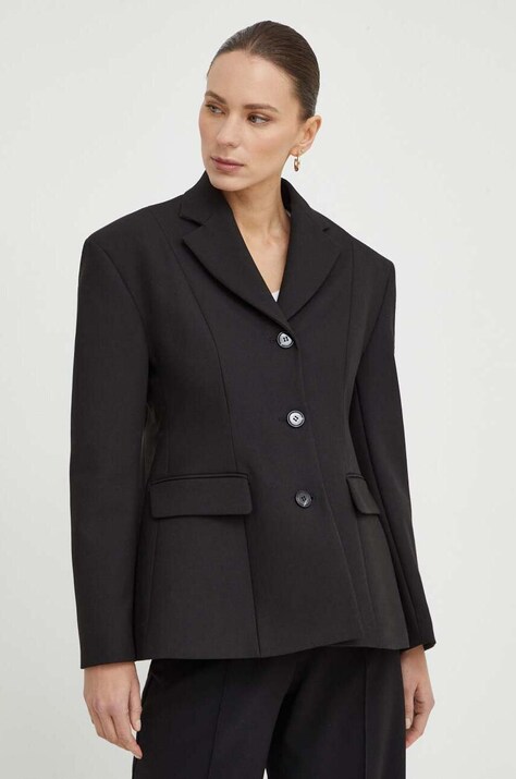 MAX&Co. sacou culoarea negru, un singur rând de nasturi, uni 2416040000000