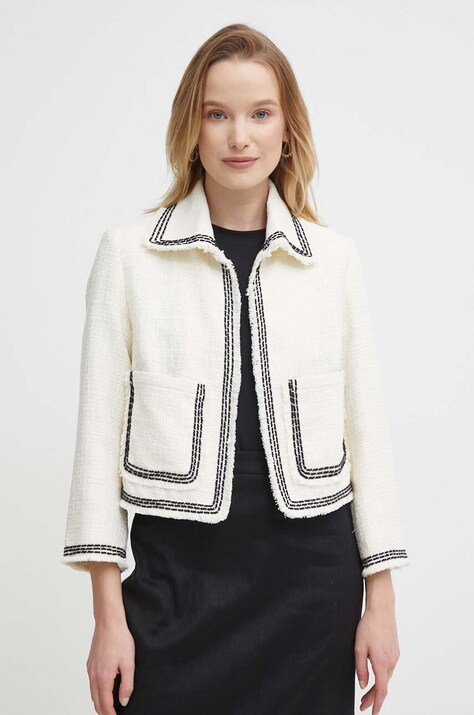 Σακάκι Sisley χρώμα: μπεζ