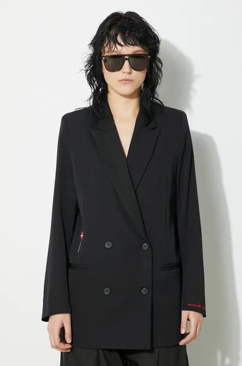 Fiorucci giacca in lana Black Double Breasted colore nero  W01FPBDO044KN03BK01