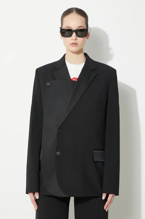 Μάλλινο σακάκι JW Anderson Panelled Blazer χρώμα: μαύρο, JK0291.PG1321.999