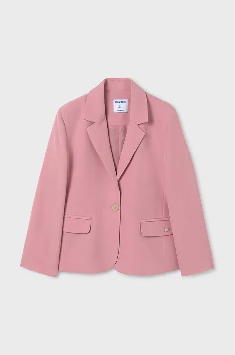 Детский пиджак Mayoral цвет розовый