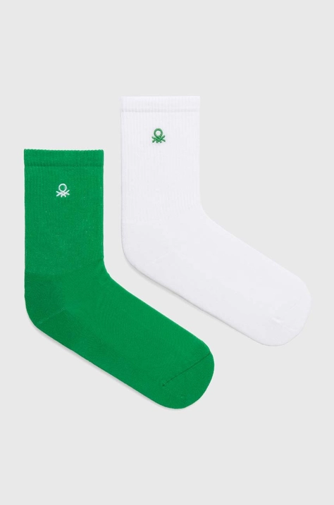 Dječje čarape United Colors of Benetton 2-pack boja: zelena