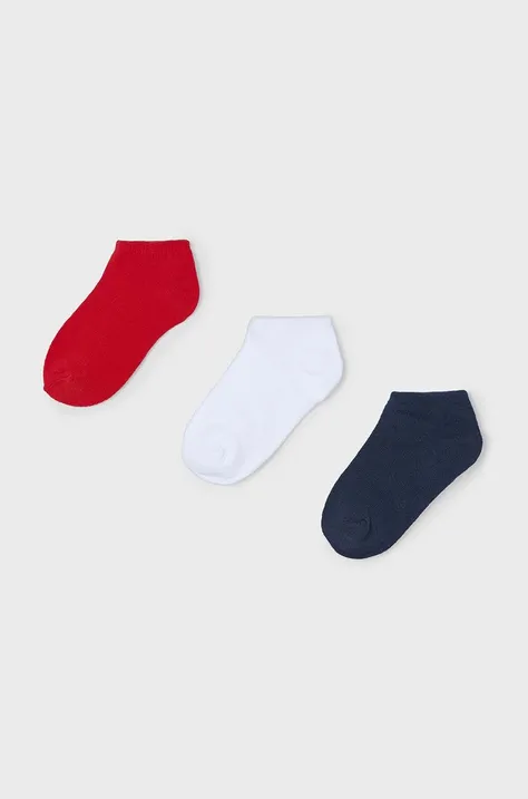Дитячі шкарпетки Mayoral 3-pack колір червоний