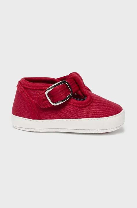 Topánky pre bábätká Mayoral Newborn červená farba