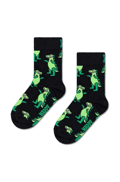Детские носки Happy Socks Kids Inflatable Dino Sock цвет чёрный