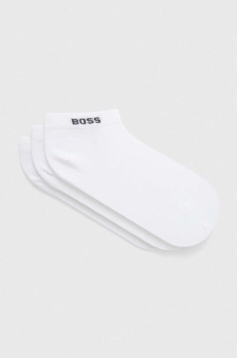 BOSS șosete 5-pack femei, culoarea alb 50514840