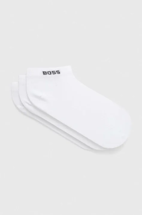 Čarape BOSS 5-pack za žene, boja: bijela