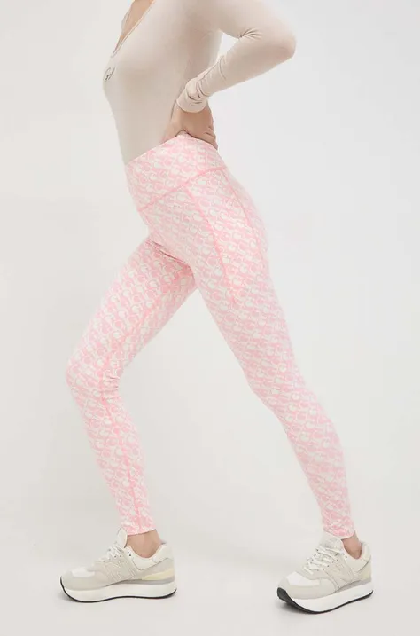 Guess legging rózsaszín, női, mintás, V4RB16 MC03W