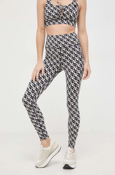 Guess legging fekete, női, mintás, V4RB16 MC03W