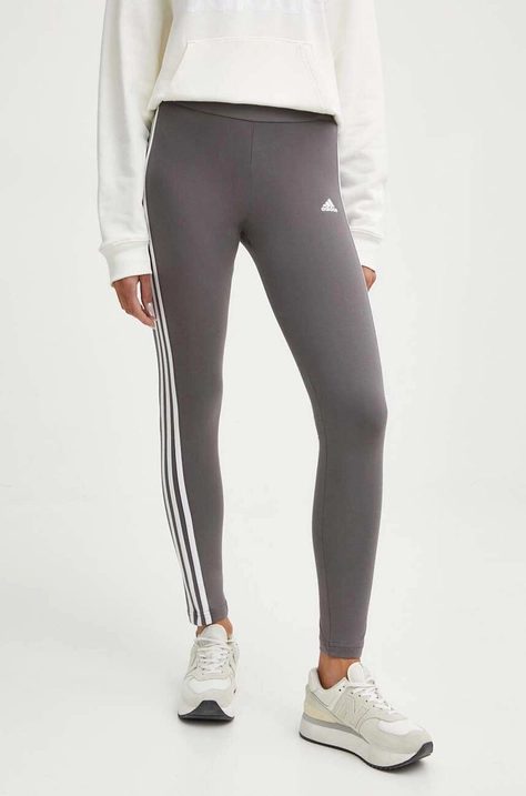 adidas colanti femei, culoarea gri, cu imprimeu, IR5350