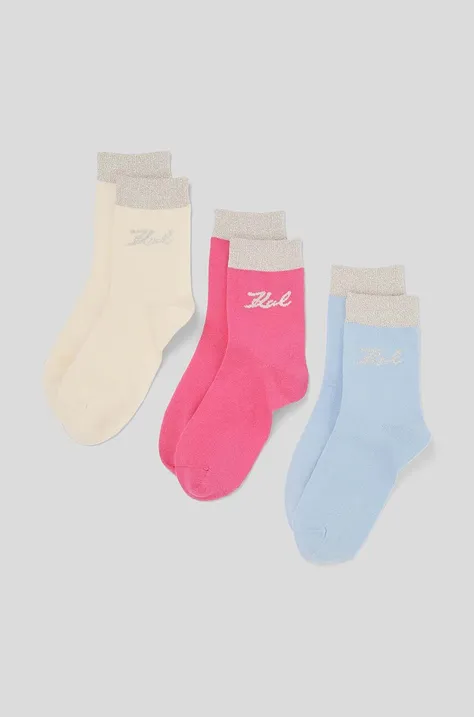 Ponožky Karl Lagerfeld 3-pak dámske