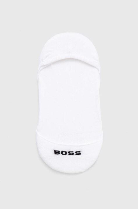 BOSS calzini pacco da 2 donna colore bianco