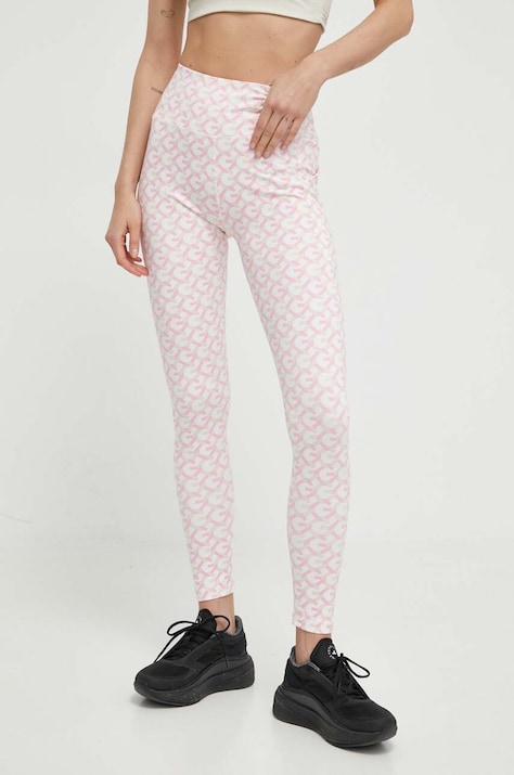Guess colanti femei, culoarea roz, modelator, V4GB13 MC03W