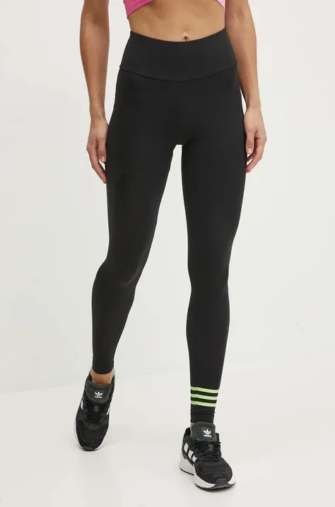 adidas Originals legginsy damskie kolor czarny z nadrukiem IU2503