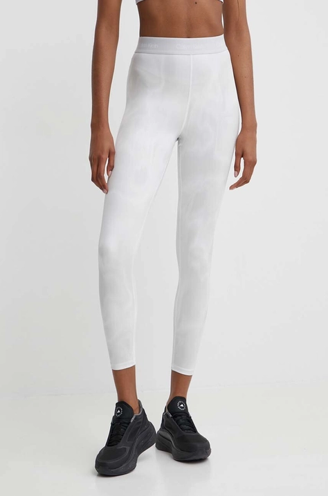 Calvin Klein Performance legginsy treningowe kolor szary wzorzyste