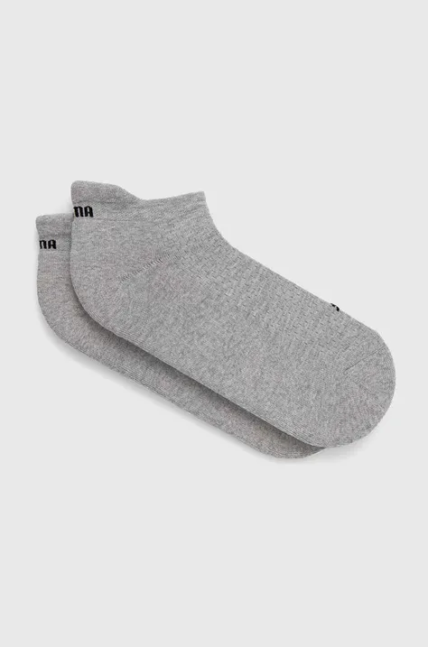 Ponožky Puma 2-pack dámské, šedá barva, 938382