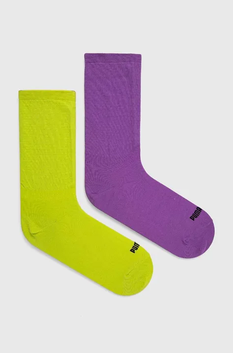 Ponožky Puma 2-pak dámske, fialová farba, 938384