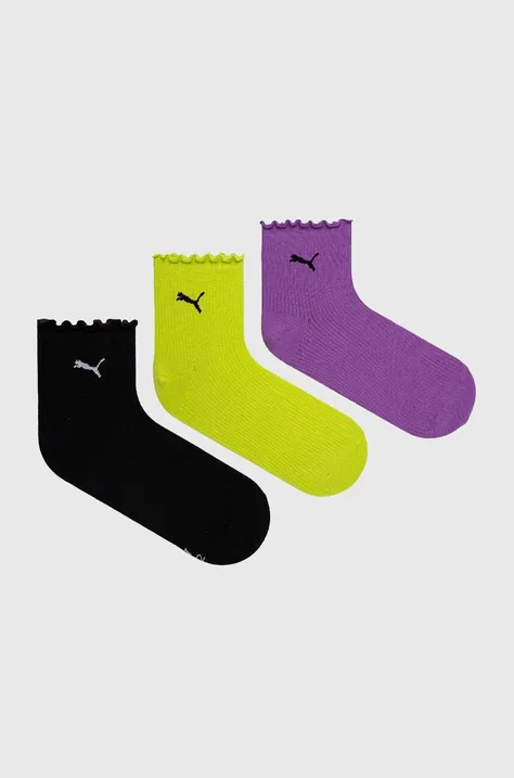Чорапи Puma (3 чифта) в зелено 938398