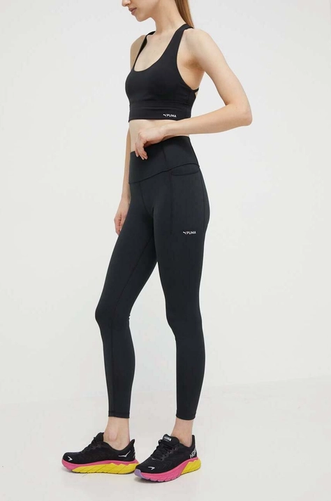 Tajice za trening Puma Fit boja: crna, bez uzorka, 524802