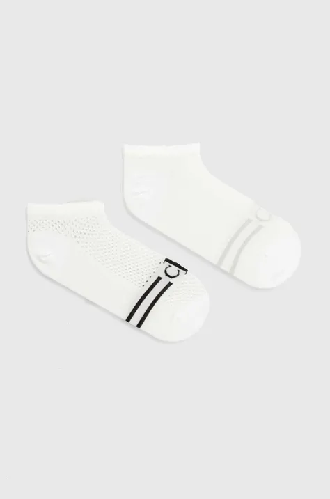 Шкарпетки Calvin Klein Jeans 2-pack жіночі колір білий