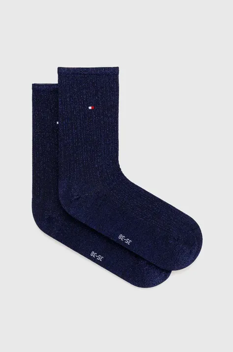 Čarape Tommy Hilfiger za žene, boja: ljubičasta