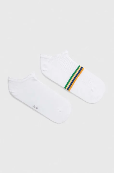 Ponožky Tommy Hilfiger 2-pak dámske, biela farba, 701228091