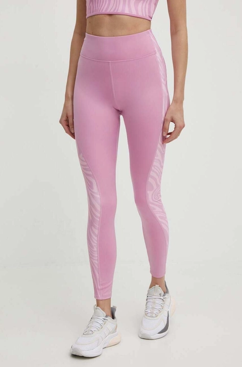 Reebok leggings da allenamento Modern Safari colore rosa 100076203