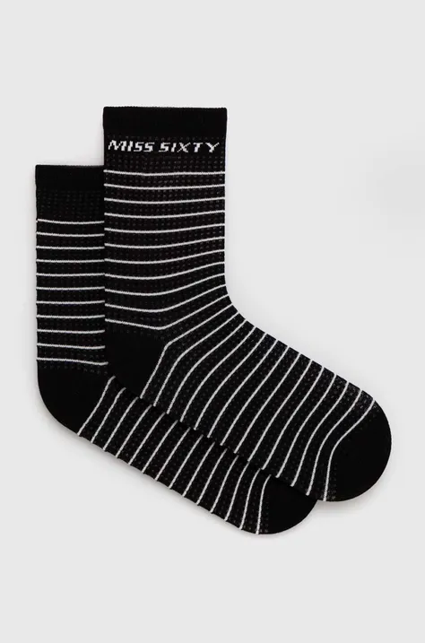 Ponožky Miss Sixty OJ8570 dámske, čierna farba, 6L2OJ8570000