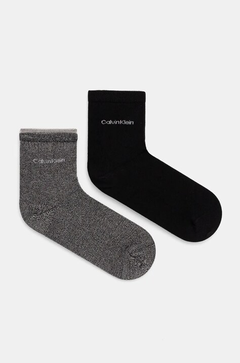 Κάλτσες Calvin Klein 2-pack χρώμα: μαύρο, 701229452