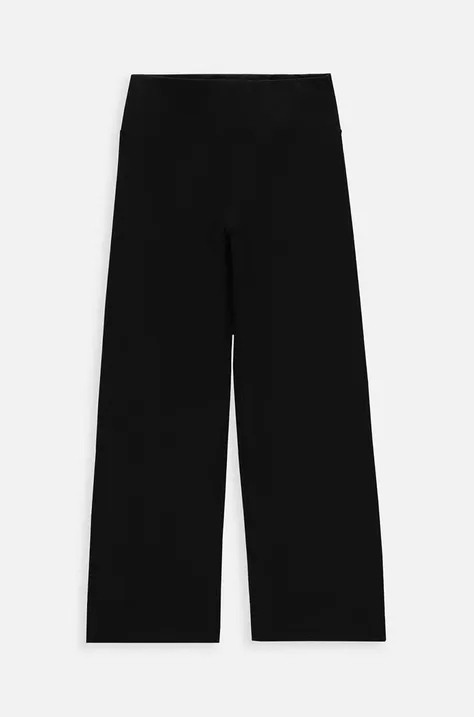 Dětské kalhoty Coccodrillo černá barva, hladké