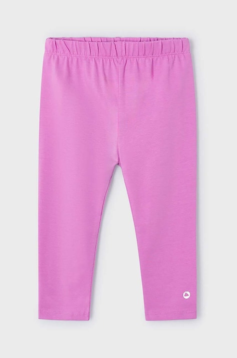 Mayoral leggins 3/4 copii culoarea roz, neted