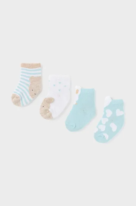 Mayoral Newborn calzini neonato/a pacco da 4 colore turchese