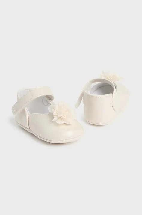 Обувь для новорождённых Mayoral Newborn цвет бежевый