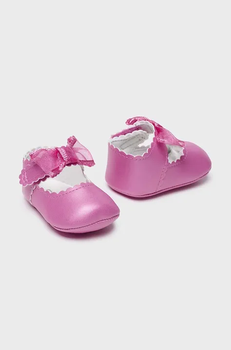 Βρεφικά παπούτσια Mayoral Newborn χρώμα: ροζ