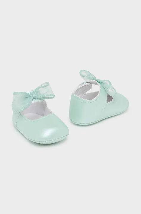Čevlji za dojenčka Mayoral Newborn turkizna barva