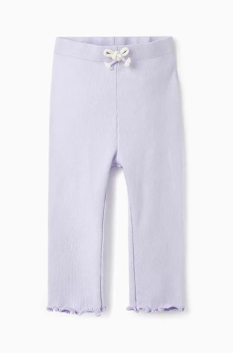 zippy leggins bebe culoarea violet, neted