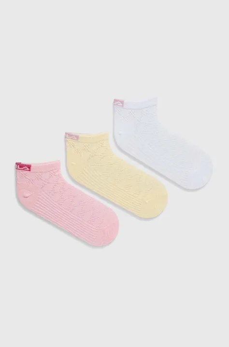 Detské ponožky Fila 3-pak biela farba