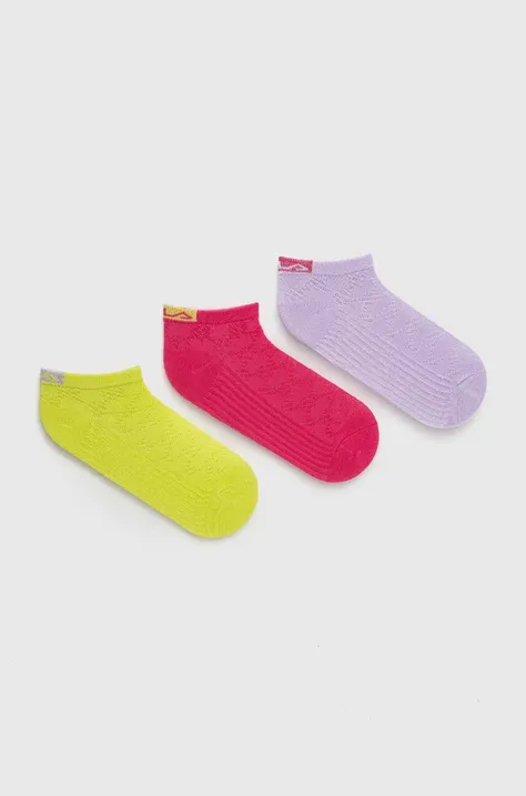 Дитячі шкарпетки Fila 3-pack колір рожевий