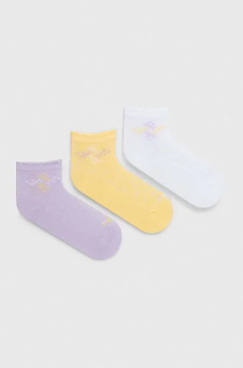 Dětské ponožky Fila 3-pack fialová barva
