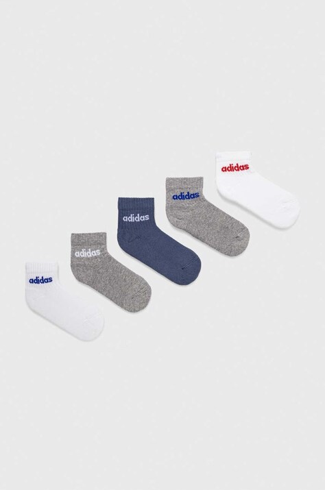 Дитячі шкарпетки adidas Performance 5-pack колір сірий