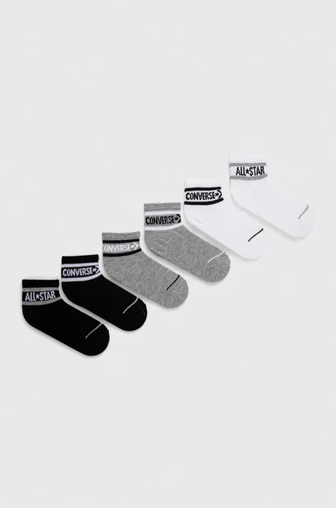 Dětské ponožky Converse 6-pack šedá barva