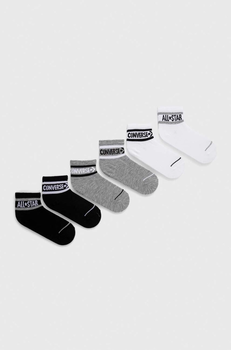 Converse sosete copii 6-pack culoarea gri