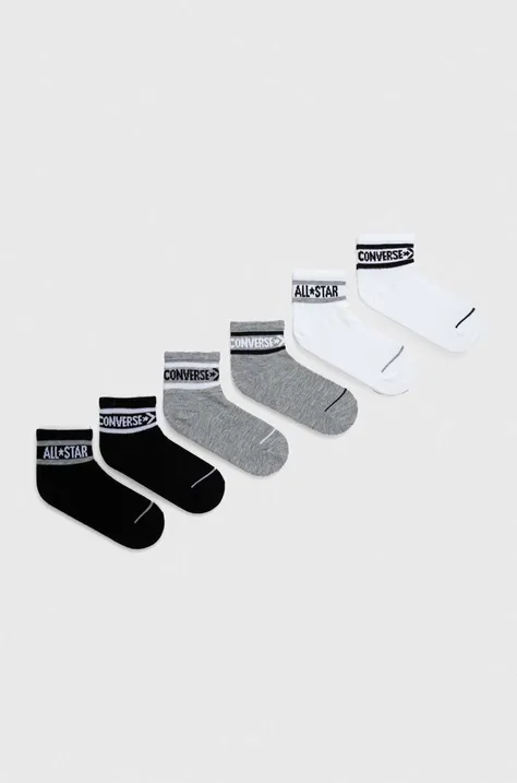 Detské ponožky Converse 6-pak šedá farba