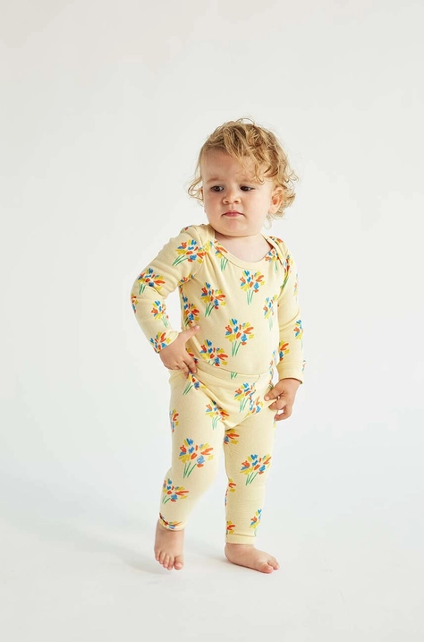 Bobo Choses leggins bebe culoarea bej, modelator