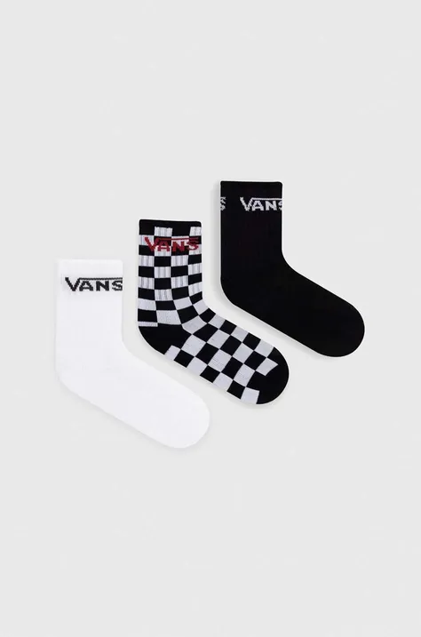 Детски чорапи Vans CLASSIC VANS CREW SOCK (3 чифта) в черно