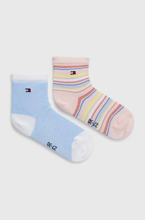 Παιδικές κάλτσες Tommy Hilfiger 2-pack χρώμα: ροζ