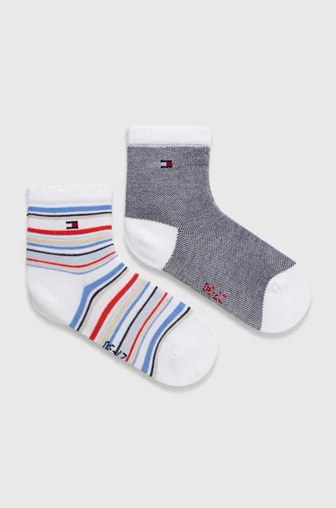 Otroške nogavice Tommy Hilfiger 2-pack siva barva