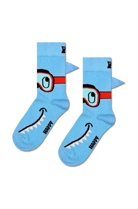 Happy Socks skarpetki dziecięce Kids Shark Sock kolor niebieski