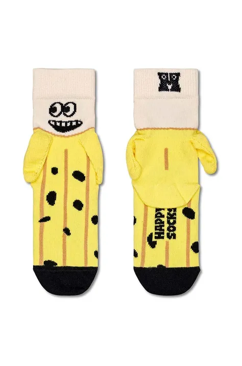 Happy Socks calzini bambino/a Kids Banana Sock colore giallo
